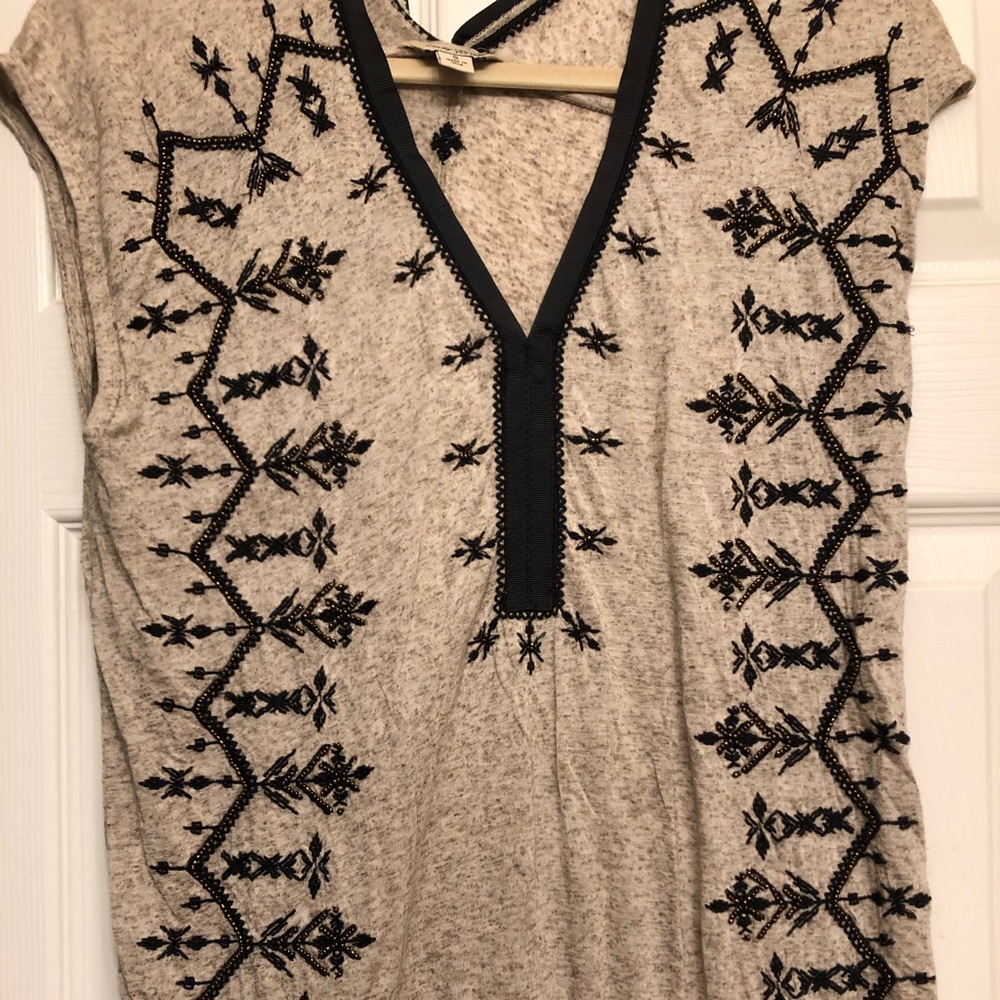 Lucky Brand beaded shirt (size small)